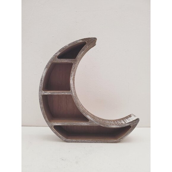 Moon shelf Crescent Moon table Shelf Wood table shelf - Vintage Witchy Wooden - Picture 1 of 10